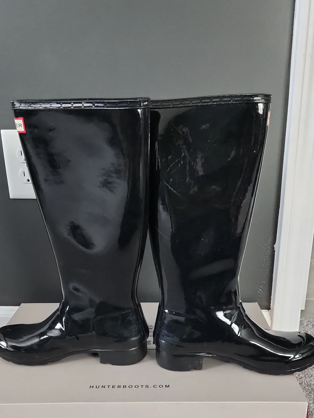 Hunter Black Women's Tall Rain Boots
